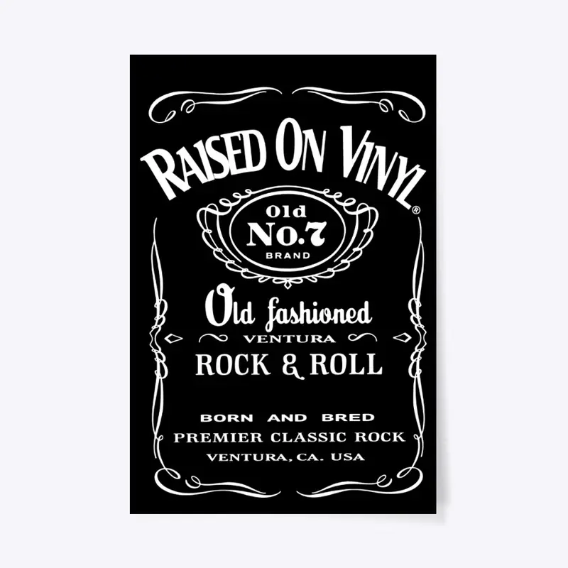 Raised On Vinyl-Wiskey Logo